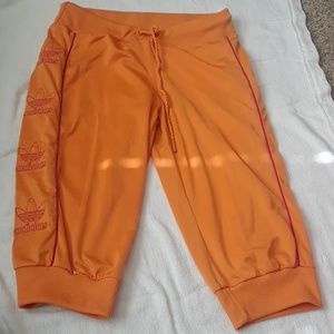 Reposh:: Orange Adidas Capri joggers